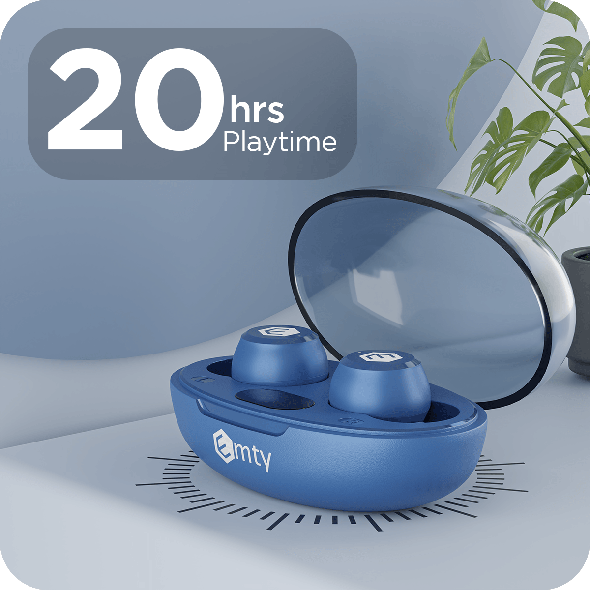 T28 Pro Earbud (Blue) - Free Size